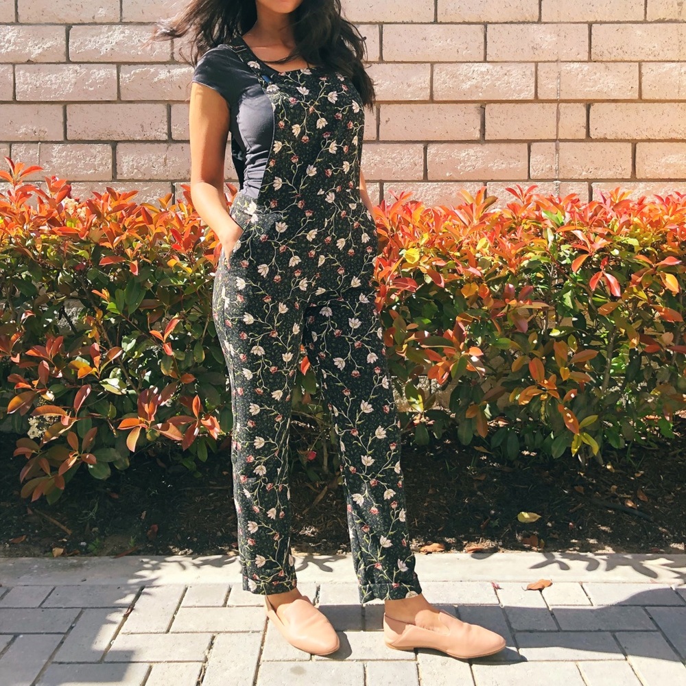 Floral Overalls
